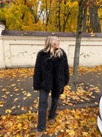 Dirbtiniai lamos kailiniai “Black Elegance”