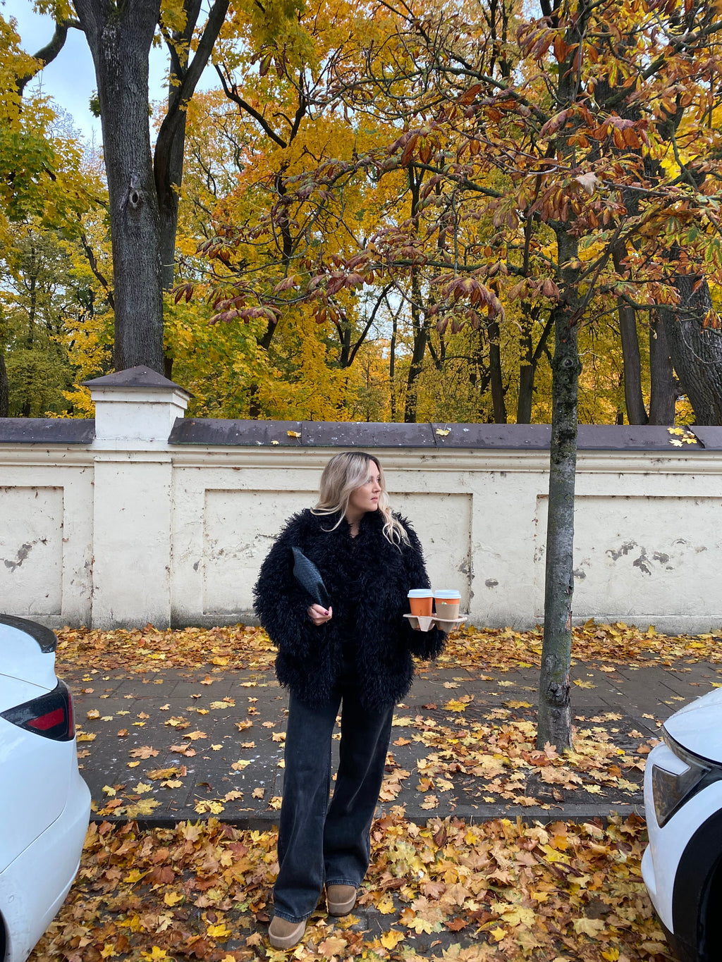 Dirbtiniai lamos kailiniai “Black Elegance”