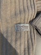 Kreminis šaliko ir kepurės komplektas su kašmyru (unisex) “Cream Pure Cashmere Set”