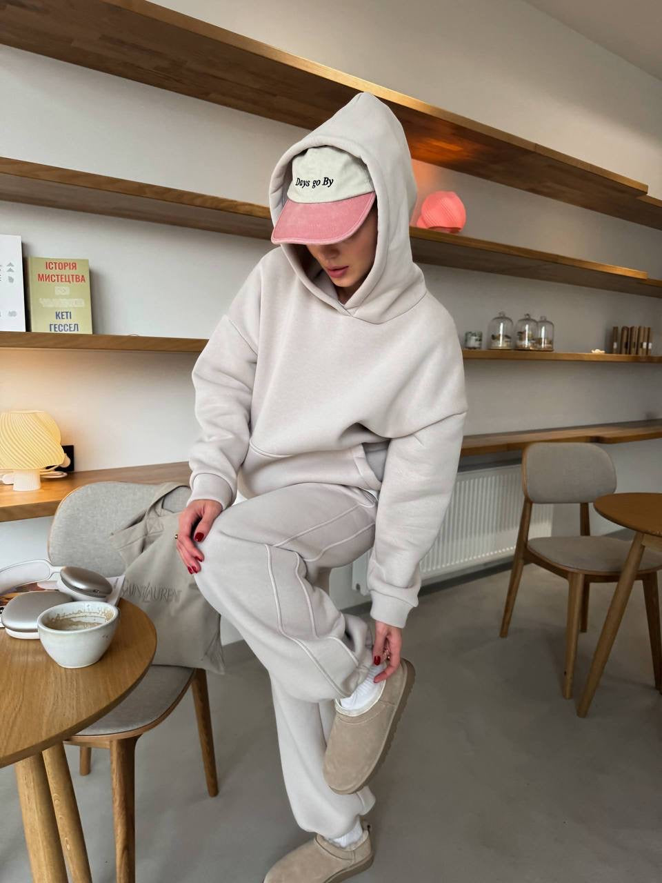 Kreminis laisvalaikio kostiumas “Cream Soft Lounge Set”