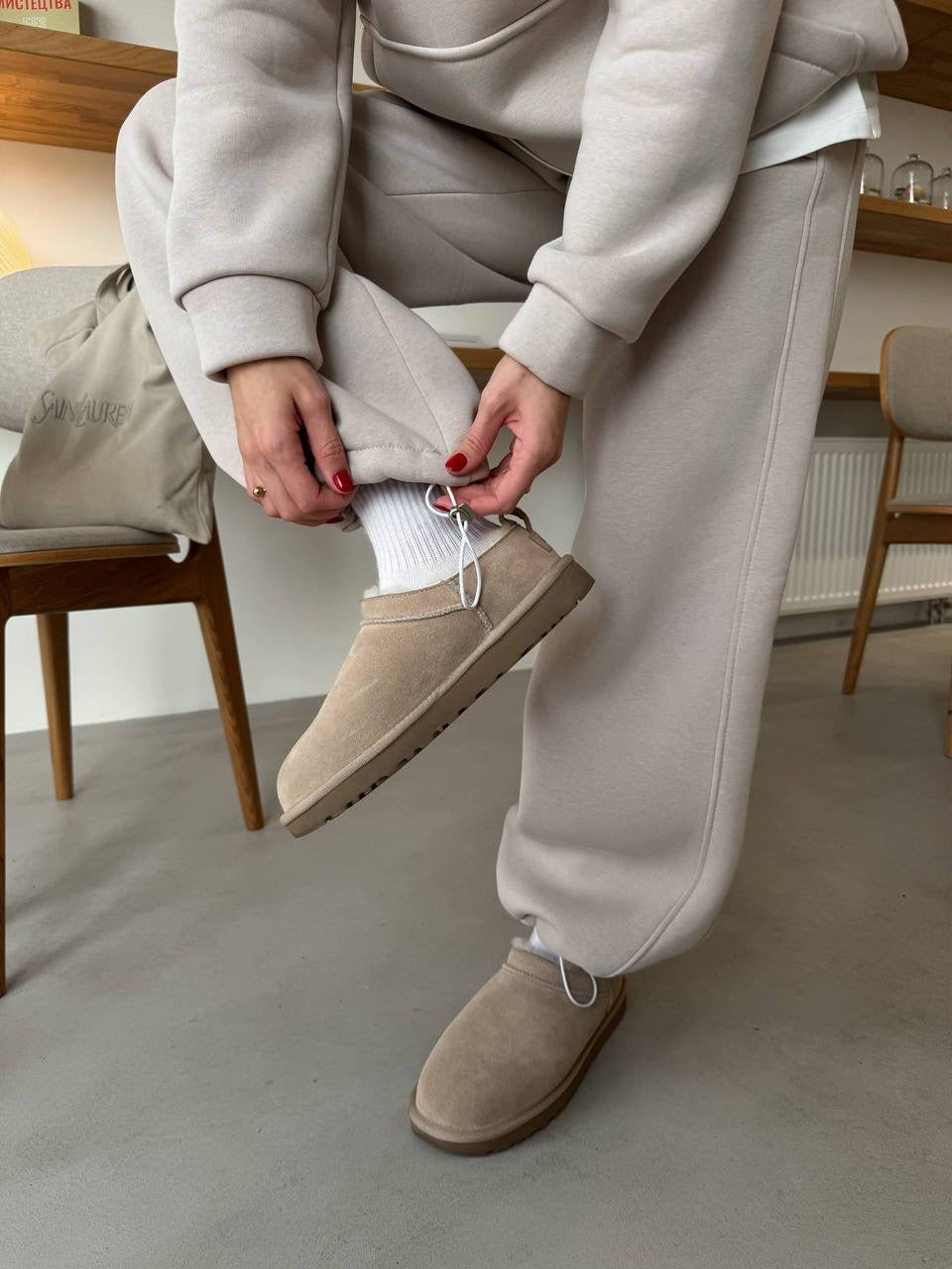 Kreminis laisvalaikio kostiumas “Cream Soft Lounge Set”