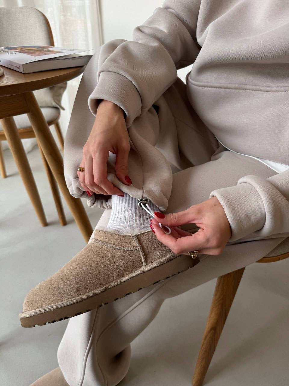 Kreminis laisvalaikio kostiumas “Cream Soft Lounge Set”