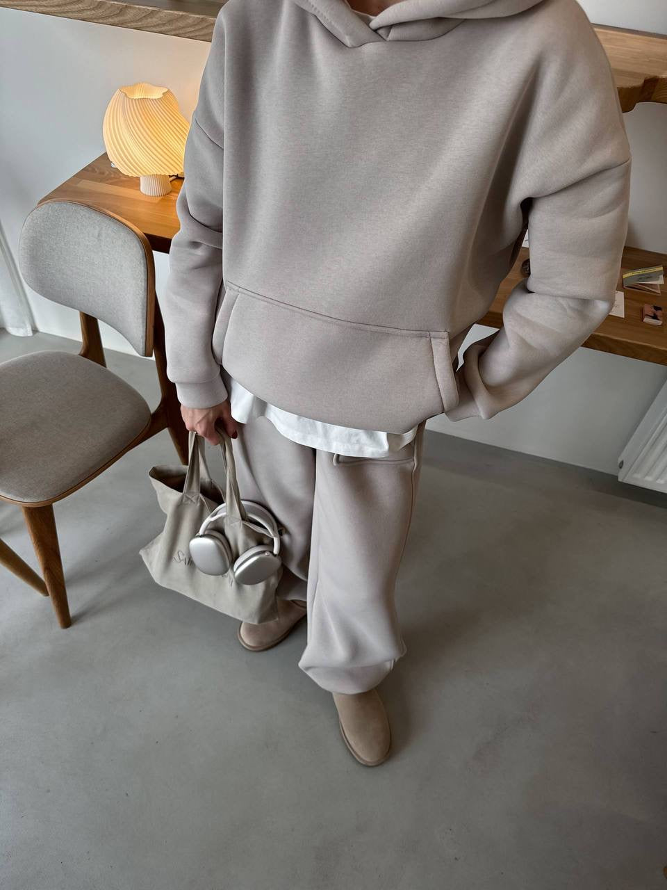 Kreminis laisvalaikio kostiumas “Cream Soft Lounge Set”