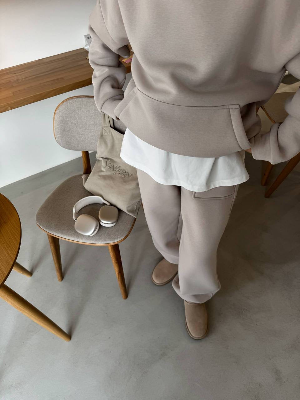 Kreminis laisvalaikio kostiumas “Cream Soft Lounge Set”