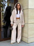 Kreminis zip kostiumas “Cream Urban Zip Set”