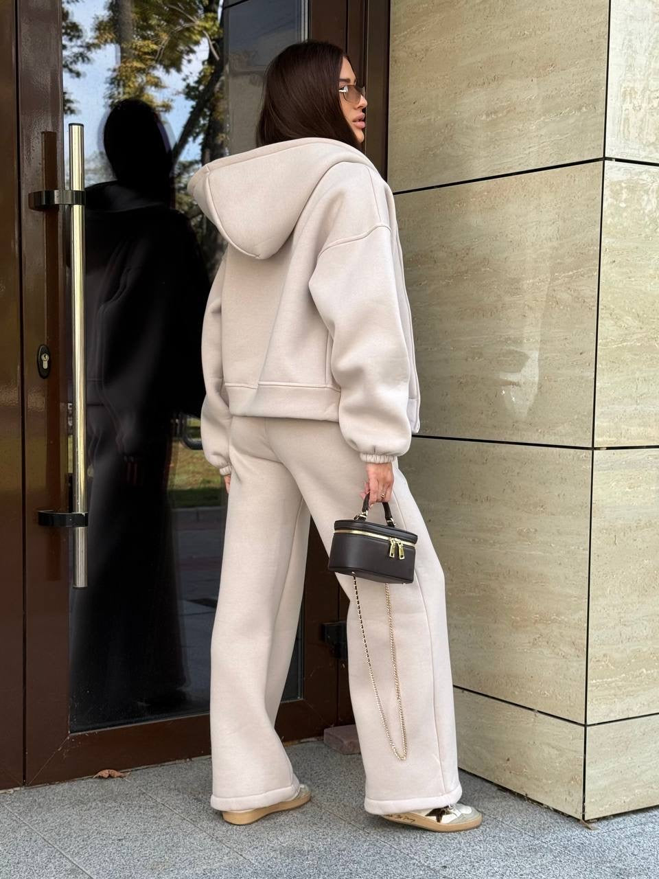 Kreminis zip kostiumas “Cream Urban Zip Set”