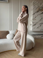 PREORDER: Kreminis angoros kostiumas “Cream Angora Soft Set”