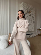 PREORDER: Kreminis angoros kostiumas “Cream Angora Soft Set”