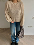 Kreminis moheros megztinis “Cream Mohair Knit”