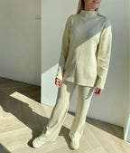 Kreminis viskozės ir medvilnės kostiumėlis “Cream Soft Blend Set”