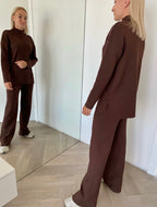 Šokoladinis viskozės ir medvilnės kostiumėlis – Chocolate Soft Blend Set