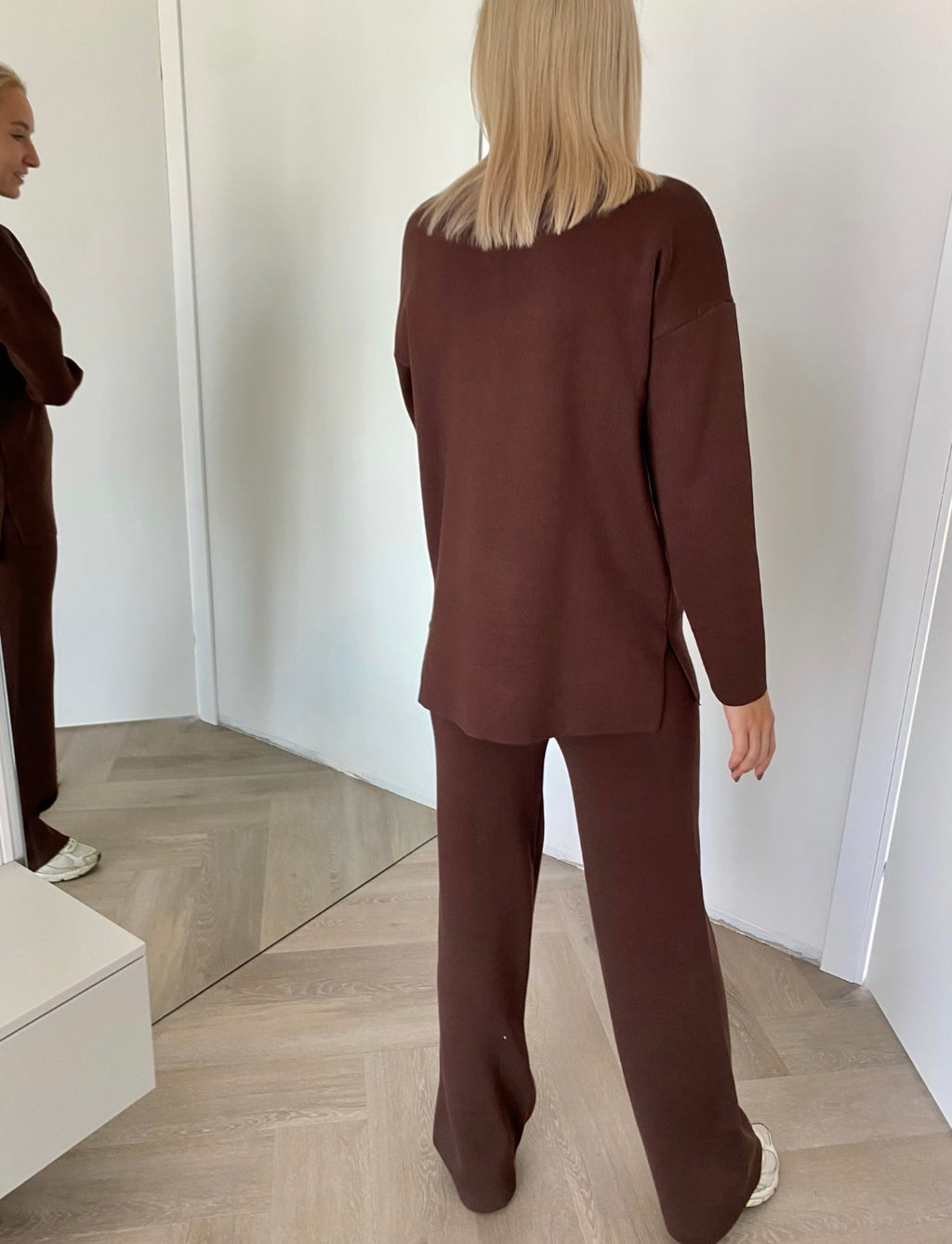 Šokoladinis viskozės ir medvilnės kostiumėlis – Chocolate Soft Blend Set