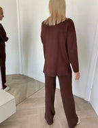 Šokoladinis viskozės ir medvilnės kostiumėlis – Chocolate Soft Blend Set