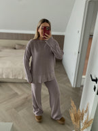 Violetiniai pilkas kostiumėlis su vilna “Violet Grey Wool Lounge Set”