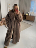 Premium ilgi dirbtiniai kailiniai “Tall Luxury Long Faux Fur Coat”