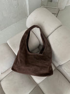 Ruda verstos odos rankinė „Marlow Suede Hobo“
