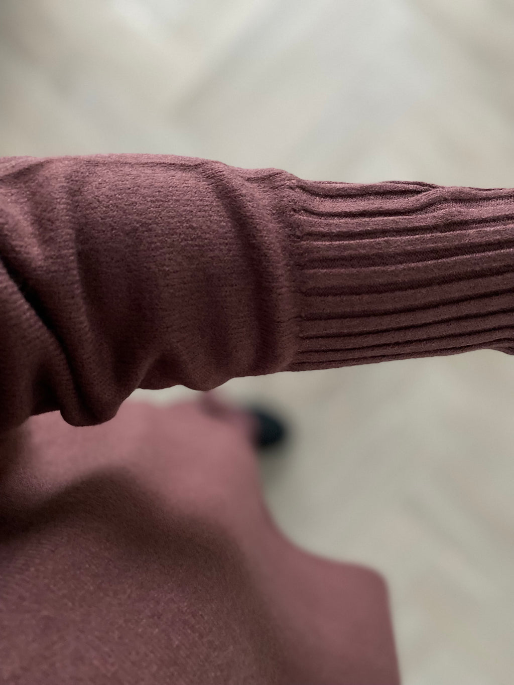 Tamsiai rudas megztas laisvalaikio kostiumėlis “Dark Brown Knit Lounge Set”