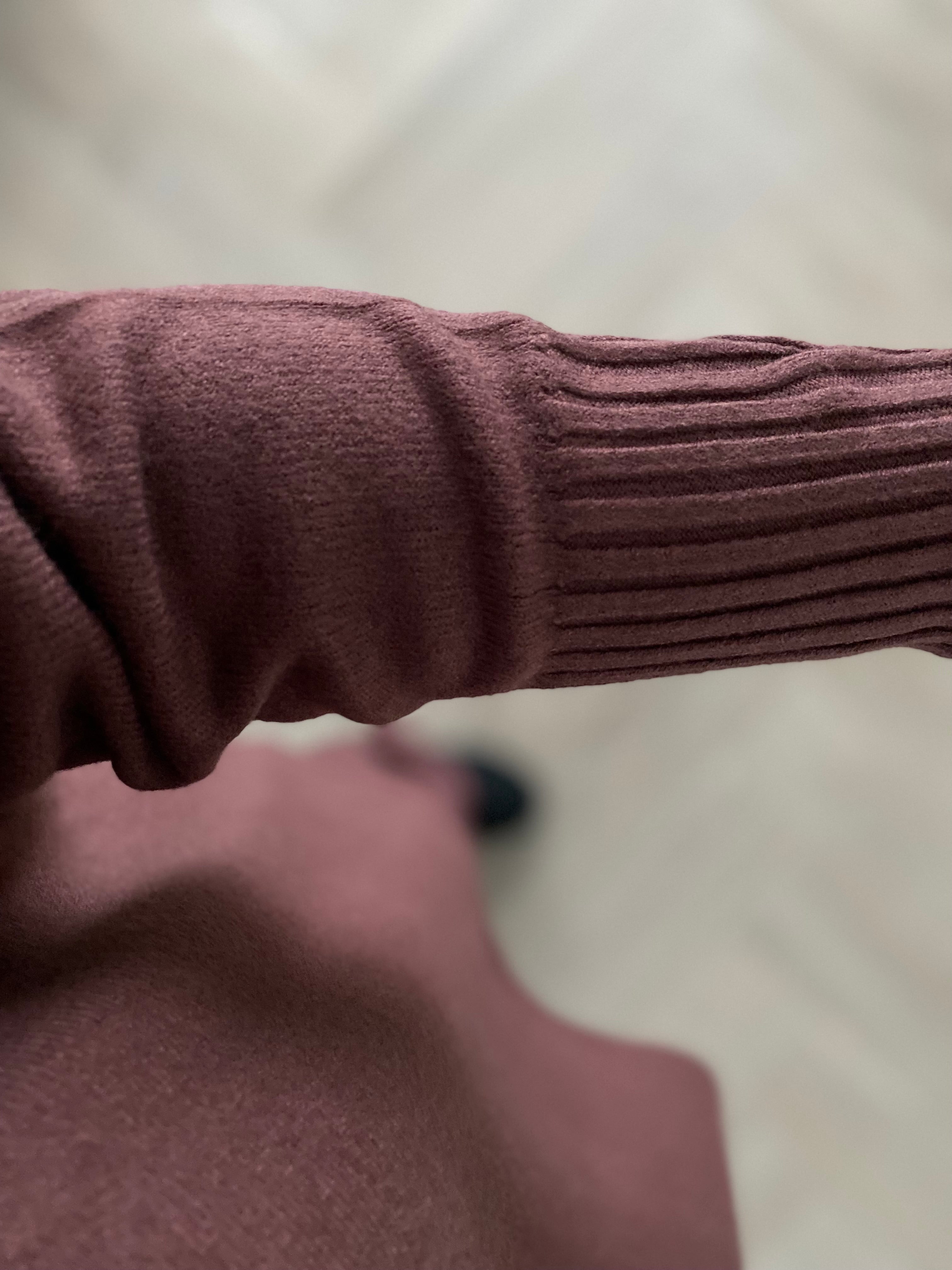 Tamsiai rudas megztas laisvalaikio kostiumėlis “Dark Brown Knit Lounge Set”