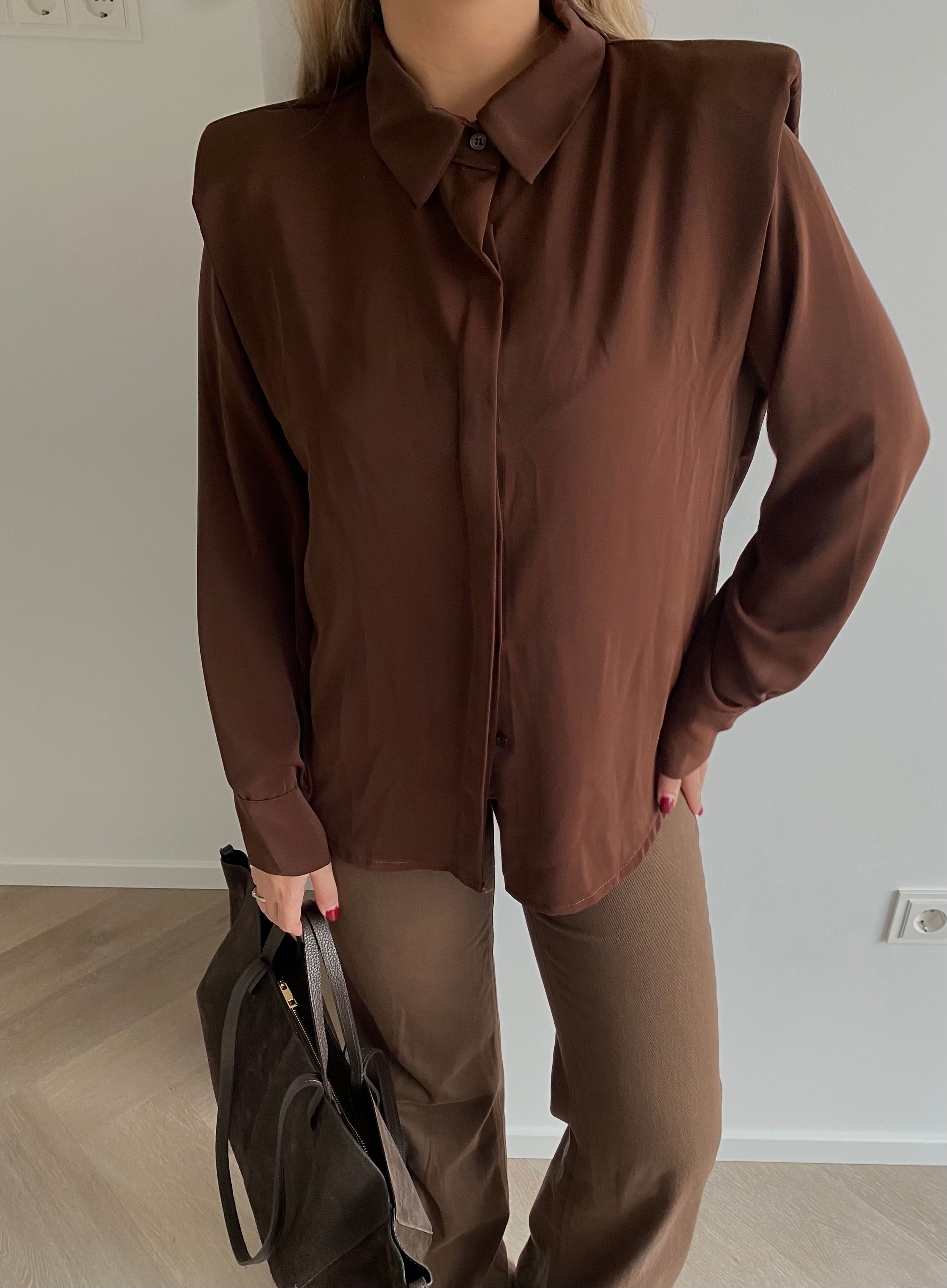 Šokoladiniai marškiniai su petukais “Power Shirt Chocolate”