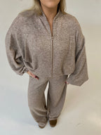 Stilingas megztas komplektas su vilna “Wool Chic Beige Set”