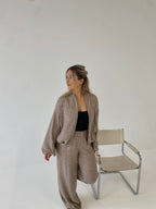 Stilingas megztas komplektas su vilna “Wool Chic Beige Set”