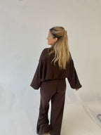 Stilingas megztas komplektas su vilna “Wool Chic Chocolate Set”