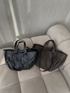 PREORDER: Natūralios odos rankinė „Luna Choco“