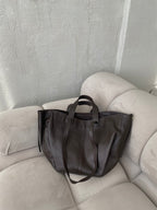 PREORDER: Natūralios odos rankinė „Luna Choco“