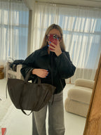 PREORDER: Natūralios odos rankinė „Luna Choco“