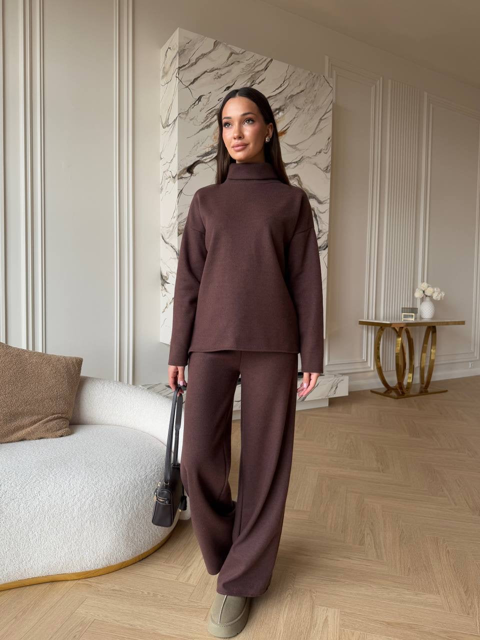 PREORDER: Šokoladinis angoros kostiumas “Chocolate Angora Luxury Set”