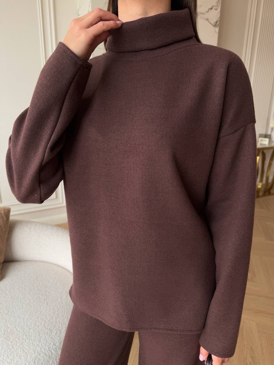 PREORDER: Šokoladinis angoros kostiumas “Chocolate Angora Luxury Set”