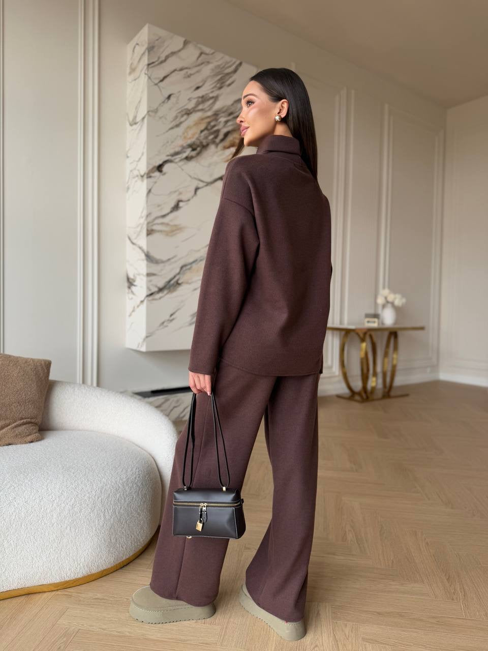 PREORDER: Šokoladinis angoros kostiumas “Chocolate Angora Luxury Set”