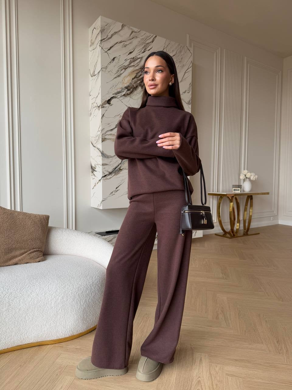 PREORDER: Šokoladinis angoros kostiumas “Chocolate Angora Luxury Set”